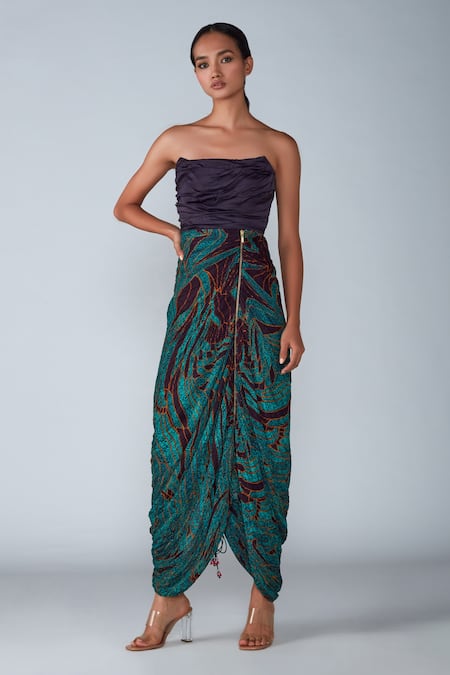 Saaksha & Kinni Draped Corset Saree Dress 