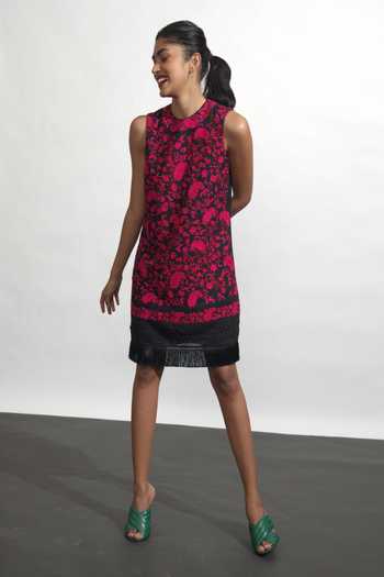 Buy Dash and Dot Black Viscose Paisley 