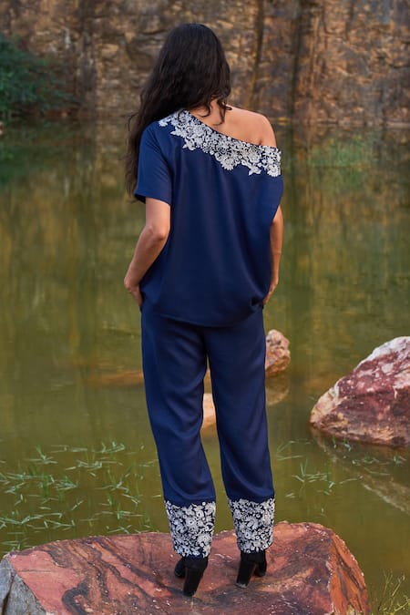 Dash And Dot One Shoulder Top & Pant Set 