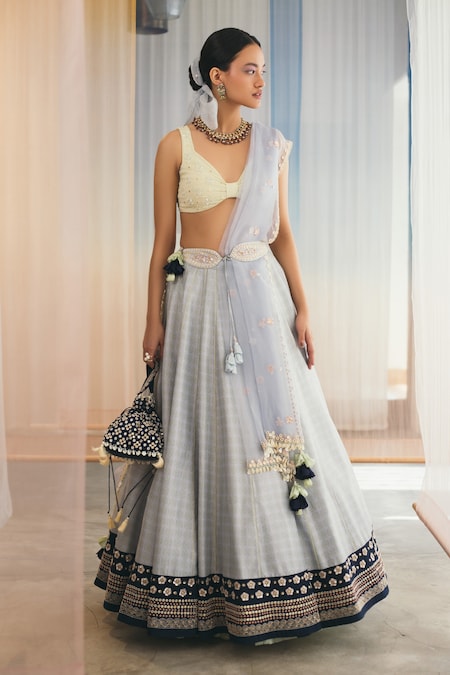 Bridal Lehenga With Sabyasachi Belt - Shaadiwish