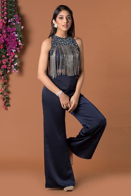 Mehak Murpana Embroidered Flared Jumpsuit 