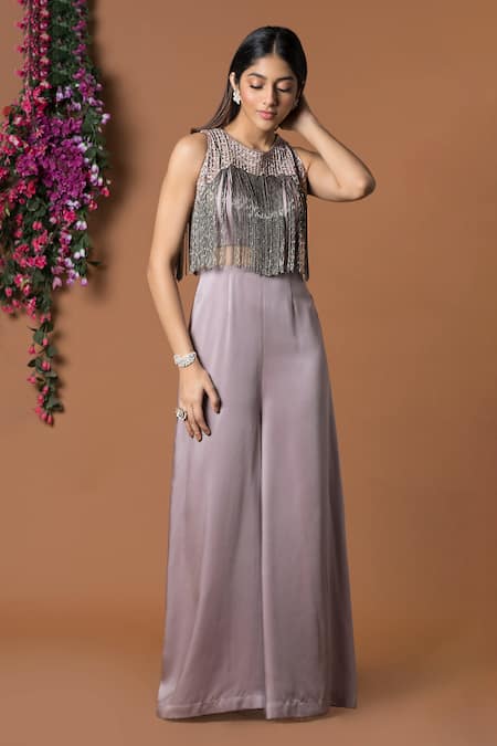 Mehak Murpana Embroidered Flared Jumpsuit 