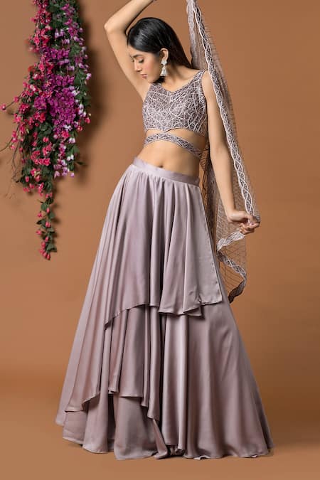 Mehak Murpana Layered Lehenga Set 