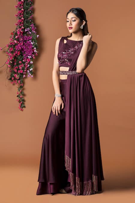Mehak Murpana Embroidered Top & Palazzo Set 