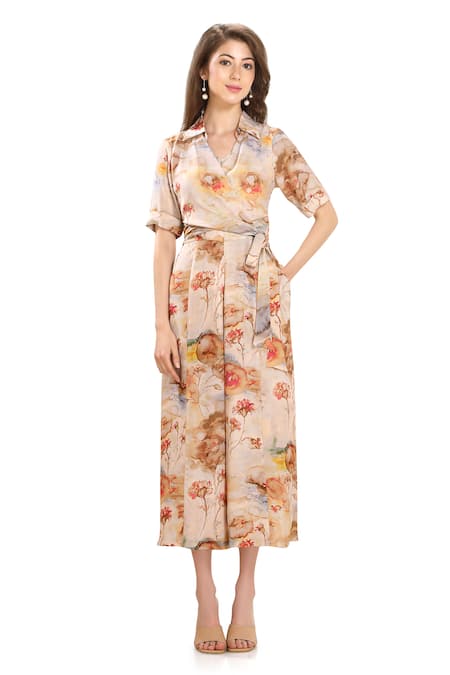 Whimsical By Shica Floral Print Jumpsuit 