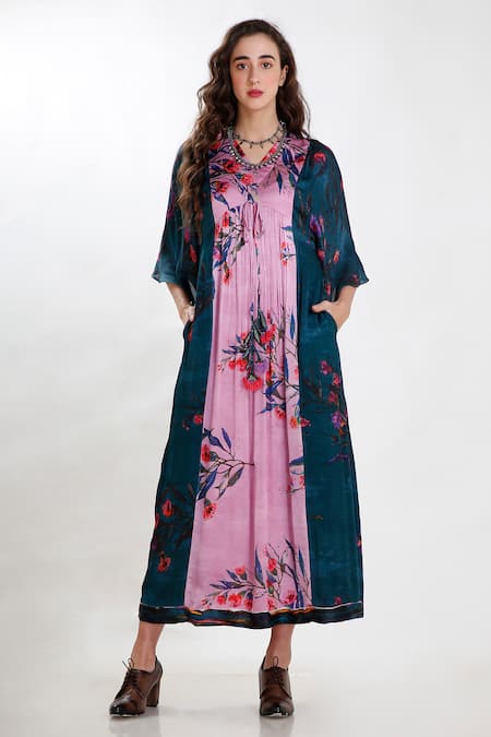 Whimsical By Shica Printed Maxi Dress 
