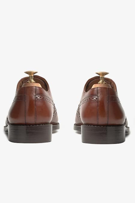 Whitemuds_Brown Kinsale Brogue Shoes _Online_at_Aza_Fashions