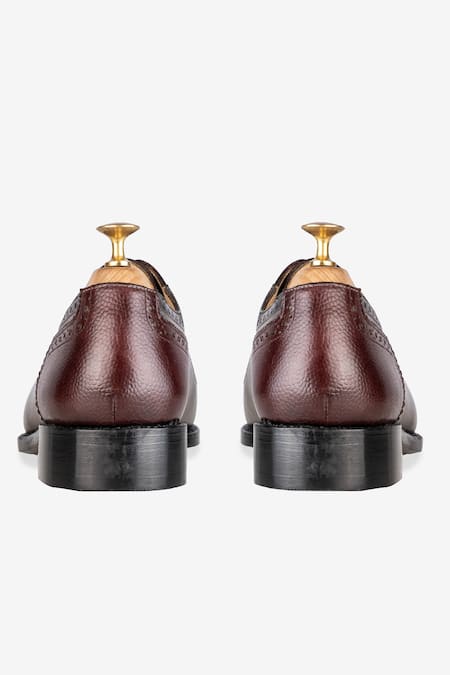 Whitemuds_Grey Peck-ham Oxford Shoes _Online_at_Aza_Fashions