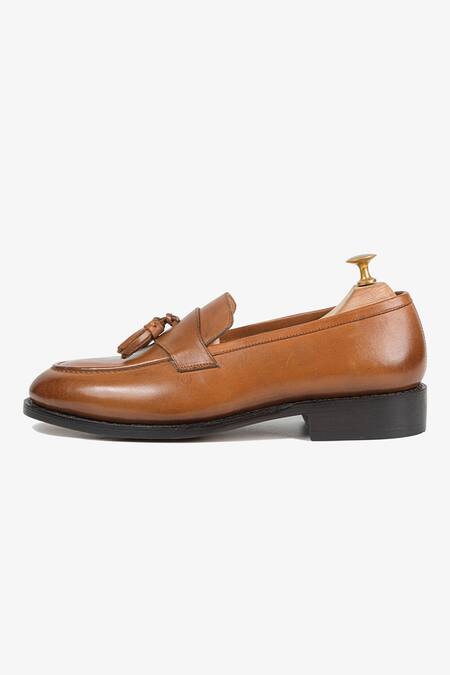 Buy_Whitemuds_Brown Southwark Tassel Slip-ons _Online_at_Aza_Fashions