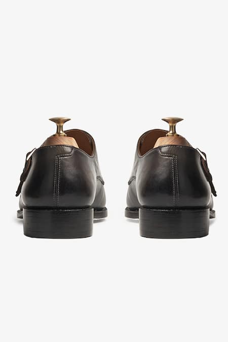 Whitemuds_Grey Tallin Triple Monk Shoes _Online_at_Aza_Fashions