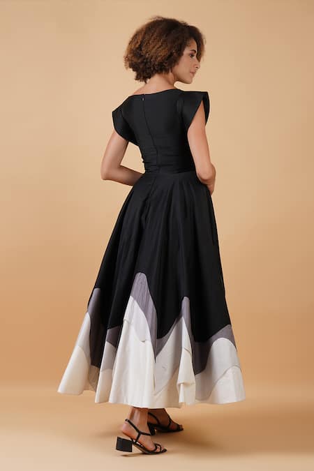 Samant Chauhan Zari Embroidered Dress 