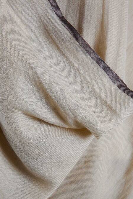 Buy_Pashma_Beige Handcrafted Pashmina Cashmere Shawl _Online_at_Aza_Fashions