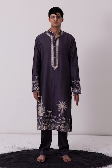 Wabi Sabi By Anshum-Ritesh Merry Mermaid Embroidered Kurta Set 