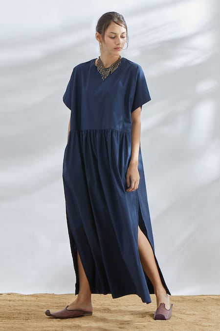 House of Three Gathered Maxi Dress 