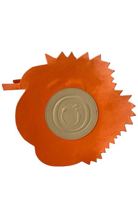 Buy_Oceana Clutches_Yellow Glass Beads Embellished Bird Bag_Online_at_Aza_Fashions