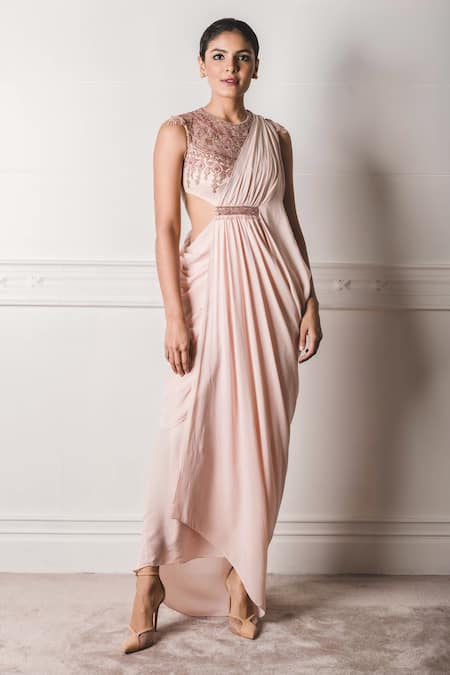 Tarun Tahiliani Draped Saree Gown 