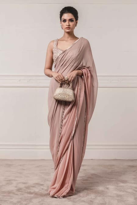 Tarun Tahiliani Dyed Saree with Blouse 