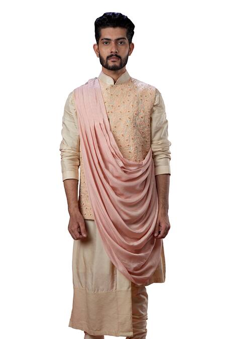 YAJY by Aditya Jain Silk Draped Bundi 