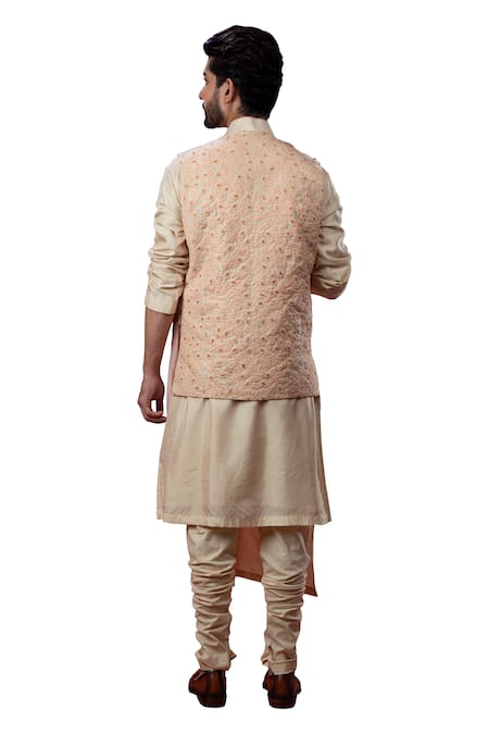 Yajy By Aditya Jain Silk Draped Bundi 