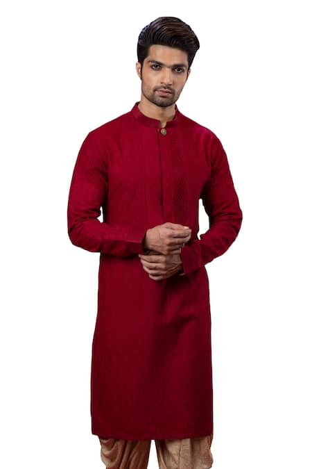 YAJY by Aditya Jain Silk Embroidered Kurta & Dhoti Pant Set 