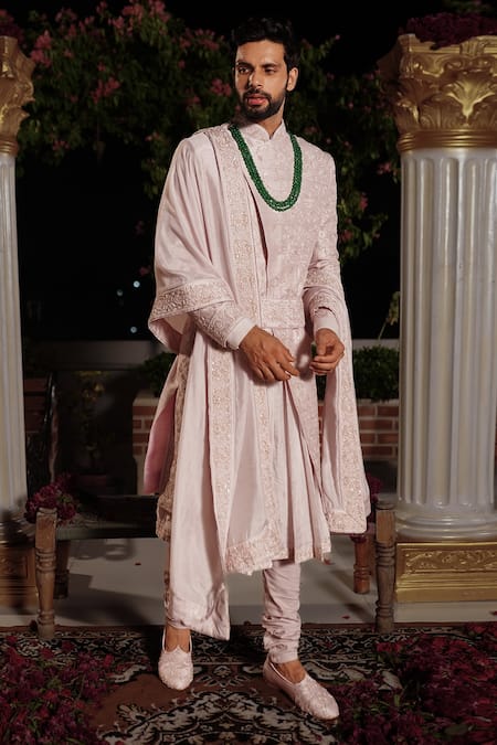 Yajy By Aditya Jain Bharata Embroidered Sherwani Set 