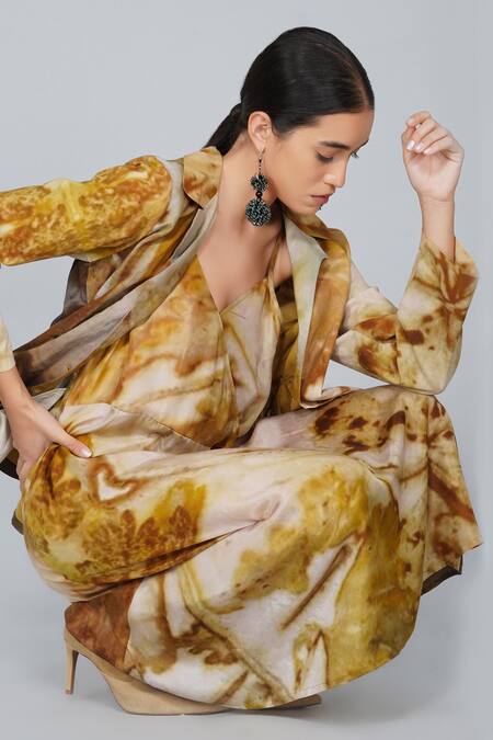 Shop_Yavi_Multi Color Cotton Notched Collar Printed Jacket _Online_at_Aza_Fashions