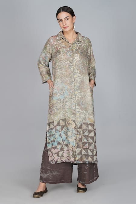 Yavi Handwoven Cotton Zari Tunic 