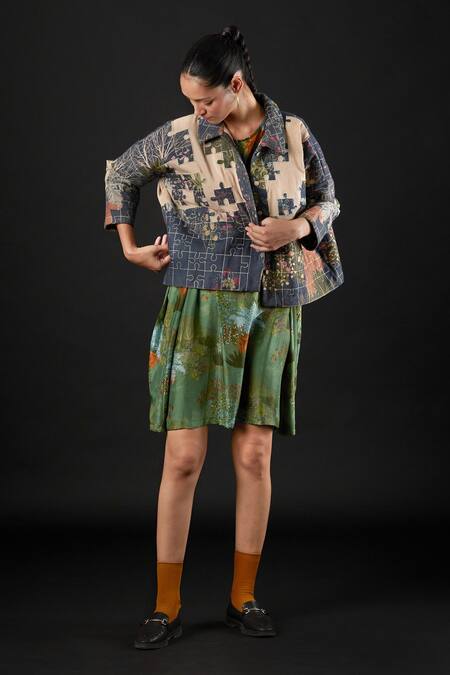 Yavi Labyrinth Puzzle Pattern Jacket 