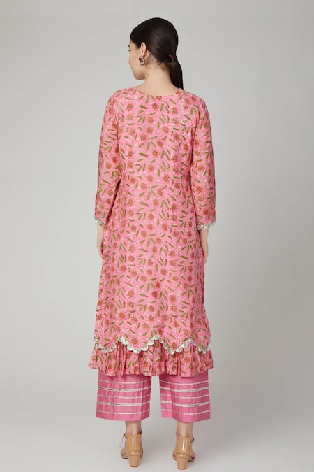 Yuvraani Jaipur Hand Block Print Kurta Set 