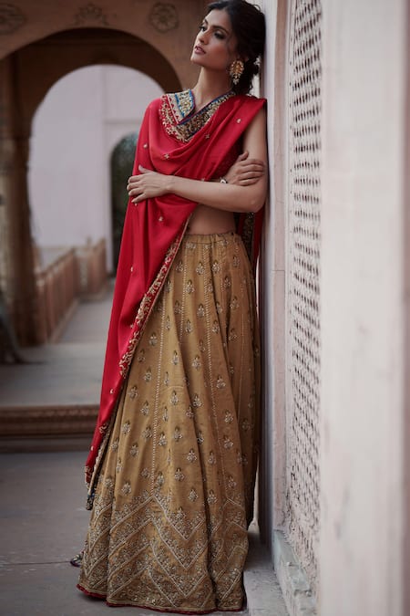Rajiramniq Tissue Silk Lehenga Set 