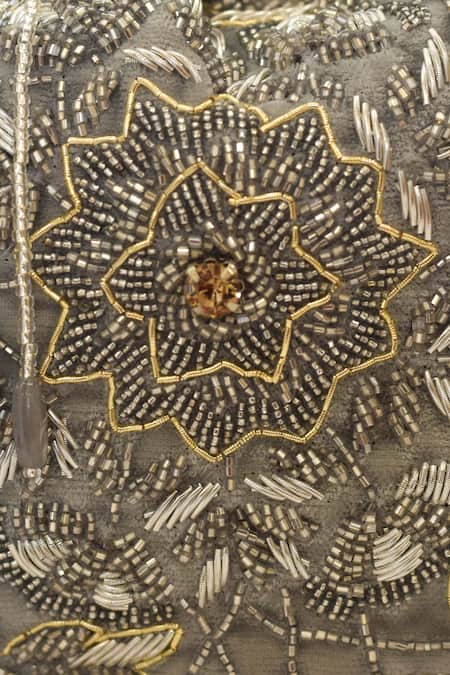 Buy Eena Grey Embroidery, Beads Embellished Potli Bag Online at Aza Fashions Buy_Eena_Grey Embroidery, Beads Embellished Potli Bag _Online_at_Aza_Fashions