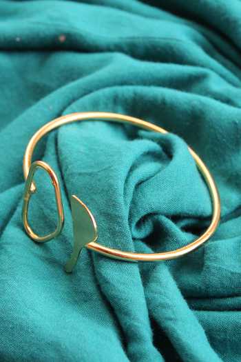 One Nought One One_Gold Plated Handcrafted Geometric Bracelet_Online_at_Aza_Fashions