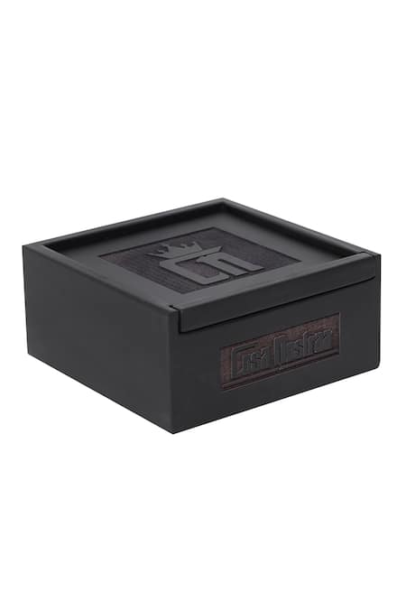 Cosa Nostraa Black Stones Embellished Brooch at Aza Fashions Cosa Nostraa_Black Stones Embellished Brooch _at_Aza_Fashions