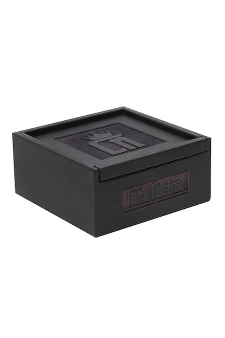 Shop Cosa Nostraa Black Stones Dangler Brooch Online at Aza Fashions Shop_Cosa Nostraa_Black Stones Dangler Brooch _Online_at_Aza_Fashions