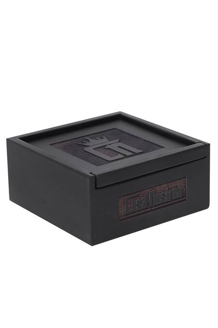 Shop Cosa Nostraa Black Stones Paisley Embellished Brooch Online at Aza Fashions Shop_Cosa Nostraa_Black Stones Paisley Embellished Brooch _Online_at_Aza_Fashions