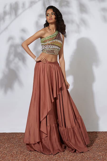 Mehak Murpana Layered Lehenga Set 