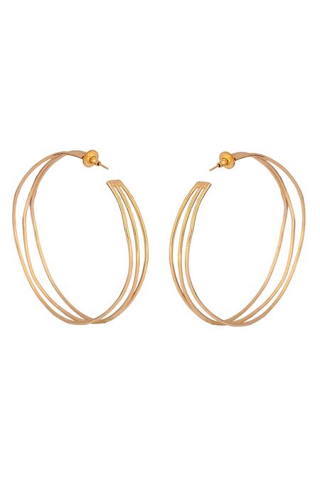 Buy Double Hoop Huggie Earrings by Caitlyn Minimalist Pave Gold Huggie Hoops  Diamond Earrings Bridesmaid, Wedding Earrings ER119 Online in India - Etsy