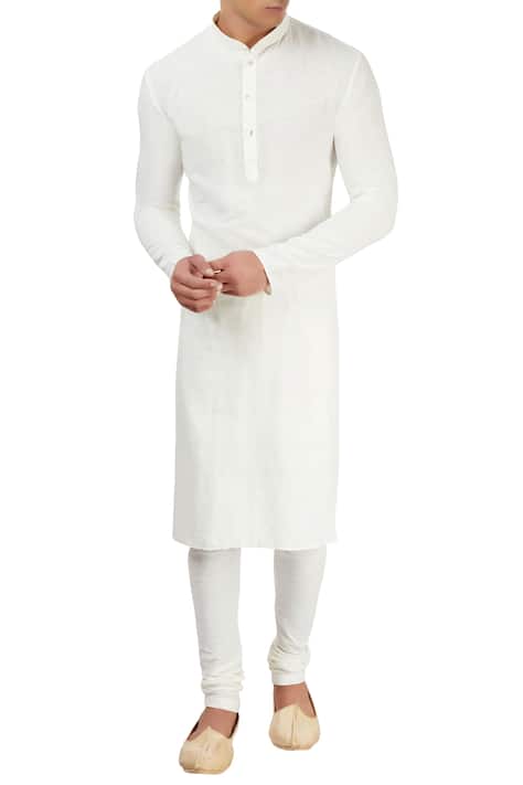 White cotton cotton churidar