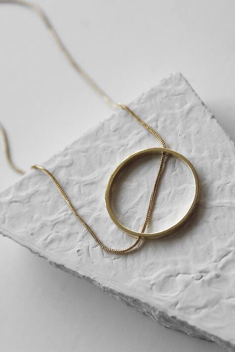 Buy Circular Pendant Necklace by De'anma at Aza Fashions