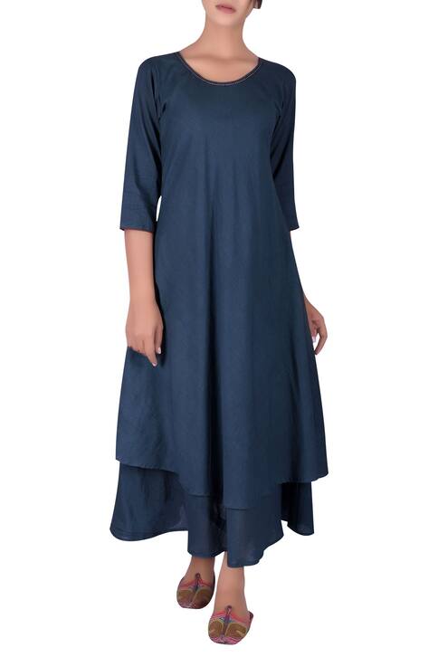 Buy Sagaa by Vanita Two layered dress Online | Aza Fashions