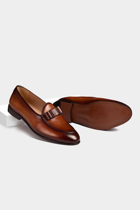 Handcrafted Bow Loafers
