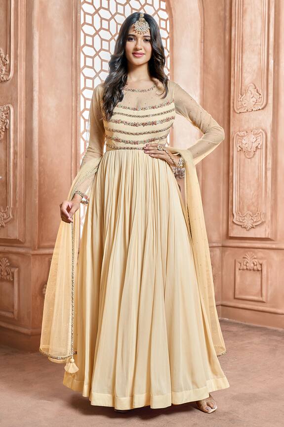 Ariyana Couture Pleated Anarkali Set