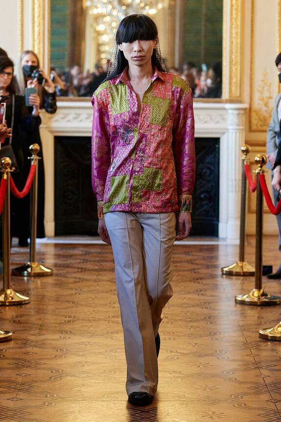 TheRealB Victor Floral Embellished Shirt