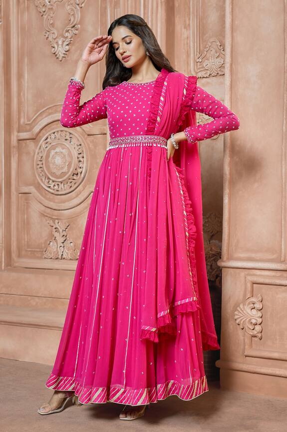Ariyana Couture Bead Embroidered Anarkali Set