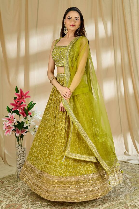 Alaya Advani Bandhani Print Lehenga Set