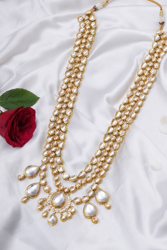 Ruby Raang Kundan Maharaja Layered Necklace