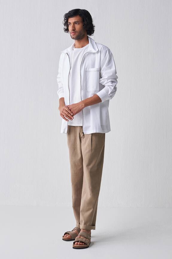 Three Solid Shirt & Pant Set
