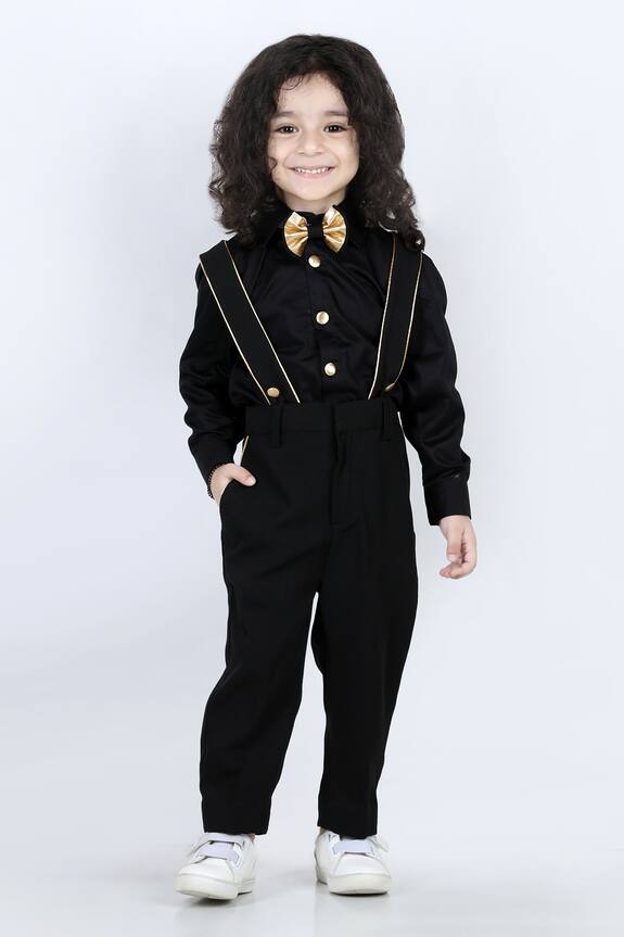 The Little Celebs Suspender Pant & Shirt Set