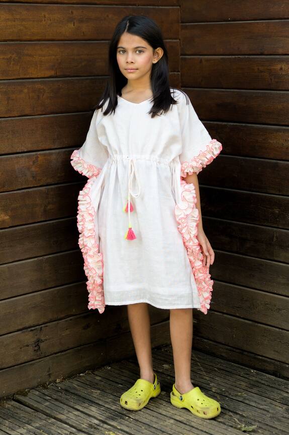 Fairies Forever Polka Dots Embroidered Kaftan