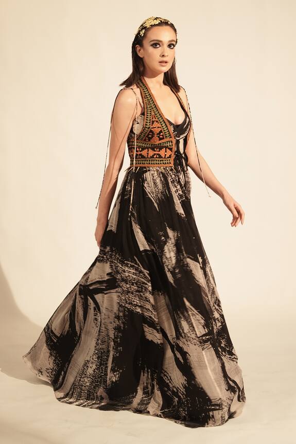 Nikita Mhaisalkar Thread Embroidered Jacket